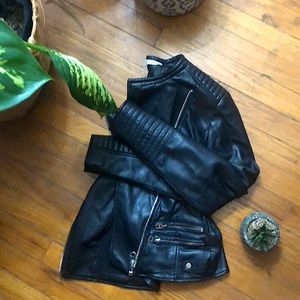 Zara Trafaluc Faux Leather Moto Jacket